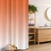 Ambesonne Ombre Stall Shower Curtain, Scorching Sunset in The Hot Desert Inspired Dusk Orange Ombre Digital Art Design Print, Fabric Bathroom Decor Set with Hooks, 36" W x 72" L, Orange White view 1