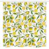 Ambesonne Nature Stall Shower Curtain, Exotic Lemon Tree Branches Yummy Delicious Kitchen Gardening Design, Fabric Bathroom Decor Set with Hooks, 54" W x 78" L, Fern Green Yellow White view 4