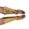 Arm Chaps Leather Protective Sleeves Arm Guard - Prevent Cuts, Scratches & Bruises - Genuine Cowhide - Ideal for Gardening & Construction - Left & Right Form-Fitting. Tan (1 Pair/Small). view 1