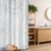 Ambesonne Pearls Stall Shower Curtain, Diamonds Stones and Pearls Hanging Necklace Bridal Wedding Theme Image, Fabric Bathroom Decor Set with Hooks, 36" W x 72" L, Ivory Grey view 1