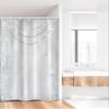 Ambesonne Pearls Stall Shower Curtain, Diamonds Stones and Pearls Hanging Necklace Bridal Wedding Theme Image, Fabric Bathroom Decor Set with Hooks, 36" W x 72" L, Ivory Grey view 2