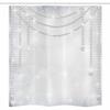 Ambesonne Pearls Stall Shower Curtain, Diamonds Stones and Pearls Hanging Necklace Bridal Wedding Theme Image, Fabric Bathroom Decor Set with Hooks, 36" W x 72" L, Ivory Grey view 3