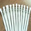 10 inch Antique Metal Zippers YKK - 10 Pieces of White Bag Zippers view 2