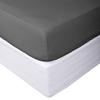 1 Piece Fitted Sheet (Bottom Sheet Only) Fits Upto 20" inches Deep Pocket 1000 Thread Count Egyptian Quality Cotton Solid Pattern (Queen, Dark Grey) view 1