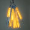 8W LED Light 50cm 480 LEDs Meteor Shower Rain LED Lights 10 Tube Snowfall String Fairy Lighting for Christmas Tree Valentine Holiday Party Outdoor Garden Decoration (Yellow) view 1