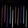 8W LED Light 50cm 480 LEDs Meteor Shower Rain LED Lights 10 Tube Snowfall String Fairy Lighting for Christmas Tree Valentine Holiday Party Outdoor Garden Decoration (Red Green Blue) view 2
