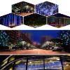 8W LED Light 50cm 480 LEDs Meteor Shower Rain LED Lights 10 Tube Snowfall String Fairy Lighting for Christmas Tree Valentine Holiday Party Outdoor Garden Decoration (Red Green Blue) view 4