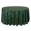 Ultimate Textile Vintage Damask Melrose 102-Inch Round Tablecloth Hunter Green view 1