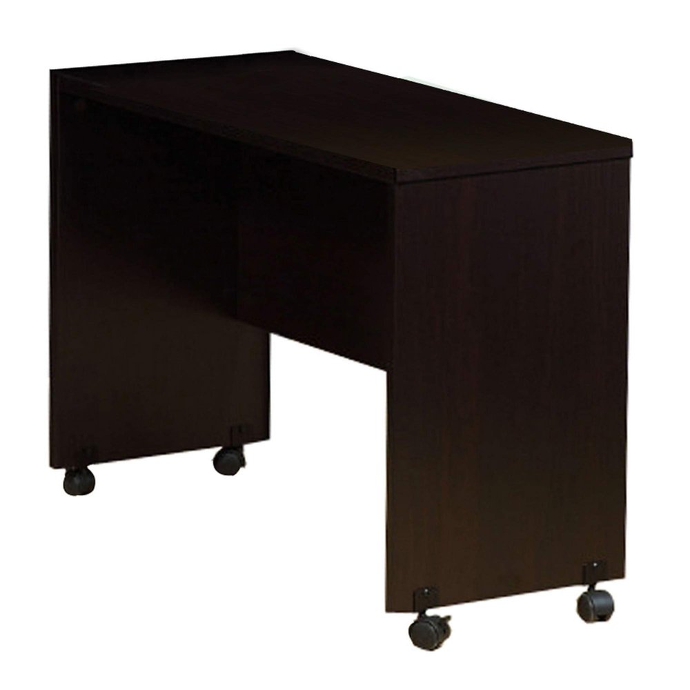Benzara Stylish Dark Brown Finish Return with Spacious Display Top. Desk