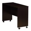 Benzara Stylish Dark Brown Finish Return with Spacious Display Top. Desk view 1