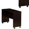 Benzara Stylish Dark Brown Finish Return with Spacious Display Top. Desk view 4