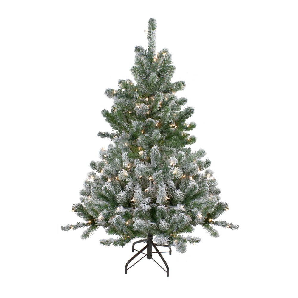 Northlight Pre-Lit Natural Emerald Artificial Christmas Tree, 4.5", Green