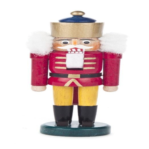 Pinnacle Peak Trading Company Red and Yellow King German Wood Miniature Christmas Nutcracker Mini 5 Inch