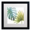 Trademark Fine Art ' Tropical Blush VIII ' White Matted Black Frame by Lisa Audit 16x16 view 1