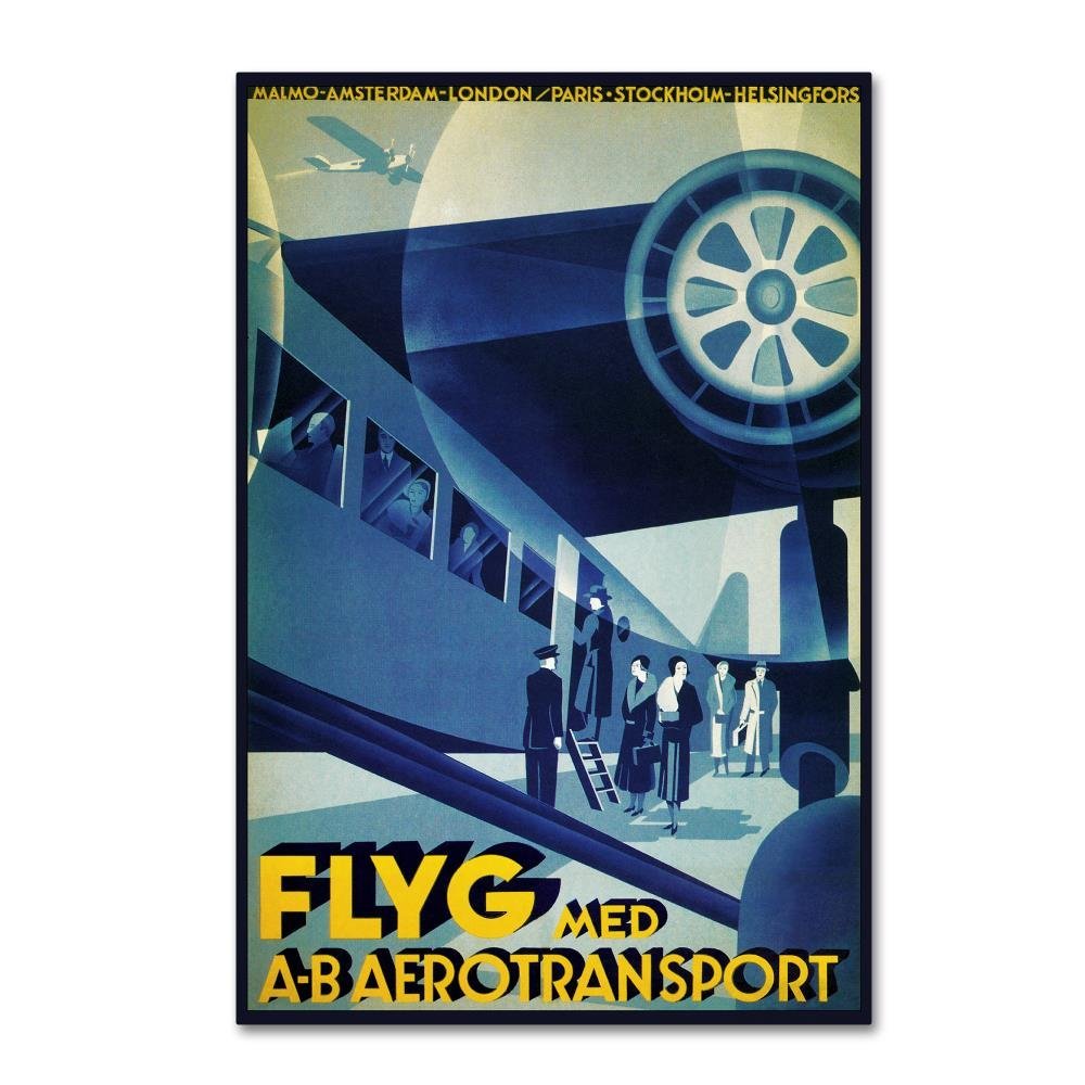 Travel 288 by Vintage Lavoie, 16x24-Inch Canvas Wall Art