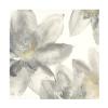 Wrapped Canvas Wall Art - Chris Paschke 'Gray and Silver Flowers I' Wall Art for Living Room, Bedroom, or Office Dcor - 18x18 view 2