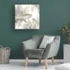 Wrapped Canvas Wall Art - Chris Paschke 'Gray and Silver Flowers I' Wall Art for Living Room, Bedroom, or Office Dcor - 18x18 view 4