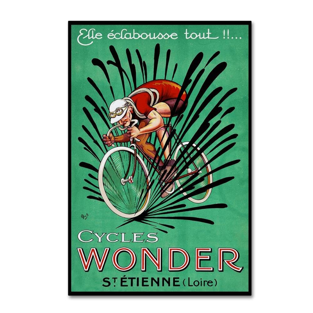 Ad Wheels 9 by Vintage Lavoie, 16x24-Inch Canvas Wall Art
