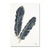 Trademark Fine Art WAP02384-C2232GG Chris Paschke 'Gold Feathers IV Indigo' view 1