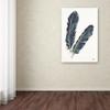 Trademark Fine Art WAP02384-C2232GG Chris Paschke 'Gold Feathers IV Indigo' view 3