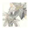 Wrapped Canvas Wall Art - Chris Paschke 'Gray and Silver Flowers II' Wall Art for Living Room, Bedroom, or Office Dcor - 18x18 view 2
