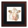 Trademark Fine Art ' Farm Friends II ' Black Matted Wood Frame by Lisa Audit 16x16 view 1