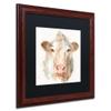 Trademark Fine Art ' Farm Friends II ' Black Matted Wood Frame by Lisa Audit 16x16 view 2