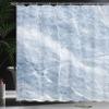 Ambesonne Marble Print Shower Curtain, Pale Shade Stone Pattern Cracks on Its Surface Geography Arrangement, Cloth Fabric Bathroom Decor Set with Hooks, 69" W x 70" L, Pale Blue White view 3