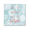 Trademark Fine Art ALI17567-C1818GG Holiday Snowflakes view 1