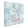 Trademark Fine Art ALI17567-C1818GG Holiday Snowflakes view 2