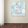 Trademark Fine Art ALI17567-C1818GG Holiday Snowflakes view 3