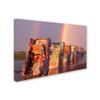 Trademark Fine Art ALI17881-C1624GG Cadillac Ranch Rainbow view 2