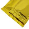 100 Double-Sided Matte Glossy Colored Flat Foil QuickQlick Zip Seal Sample Food Safe Packaging Powdered Storage Bags (3.5oz, Glossy Gold) view 3
