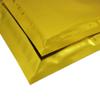 100 Double-Sided Matte Glossy Colored Flat Foil QuickQlick Zip Seal Sample Food Safe Packaging Powdered Storage Bags (3.5oz, Glossy Gold) view 4