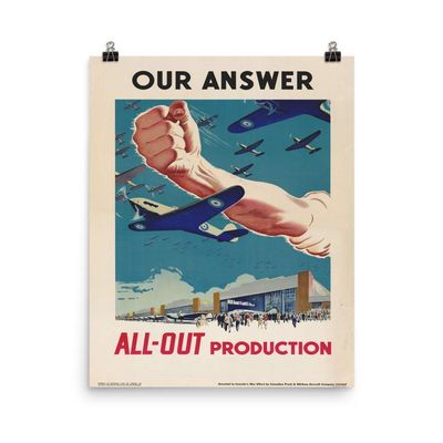 Vintage Poster - All-Out Production 0758 - Premium Luster Photo Paper Poster (16X20)