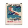 Vintage Poster - All-Out Production 0758 - Premium Luster Photo Paper Poster (16X20) view 1