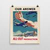Vintage Poster - All-Out Production 0758 - Premium Luster Photo Paper Poster (16X20) view 2