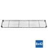 Shelving Inc. 8" d x 42" w x 84" h Chrome Wire Shelving with 5 Tier Shelves, Weight Capacity 800lbs Per Shelf view 2