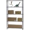 Shelving Inc. 8" d x 42" w x 84" h Chrome Wire Shelving with 5 Tier Shelves, Weight Capacity 800lbs Per Shelf view 3