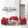 Never Say I Can't, I can do Anything I give My All to Motivational Removable Vinyl Wall Decal Home Dcor (48''W x 12''H) view 1