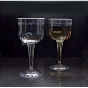1 Piece 8 OZ Plastic Wine Goblet