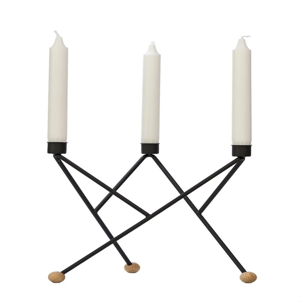 Andersen Design Since 1916 North Star Candleholder, Steel, Steel Coated, 25 x 25 x 25 cm
