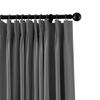 ChadMade Fire Resistant Flame Retardant Thermal Insulated Curtain Drapery Panel Pinch Pleat, Grey 52" W x 102" L for Home, Office, Hotel, School, Cinema and Hospital (1 Panel) view 2