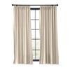 ChadMade Fire Resistant Flame Retardant Thermal Insulated Curtain Drapery Panel Pinch Pleat, Beige 52" W x 102" L for Home, Office, Hotel, School, Cinema and Hospital (1 Panel) view 1