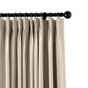 ChadMade Fire Resistant Flame Retardant Thermal Insulated Curtain Drapery Panel Pinch Pleat, Beige 52" W x 102" L for Home, Office, Hotel, School, Cinema and Hospital (1 Panel) view 2