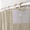 ChadMade Fire Resistant Flame Retardant Thermal Insulated Curtain Drapery Panel Pinch Pleat, Beige 52" W x 102" L for Home, Office, Hotel, School, Cinema and Hospital (1 Panel) view 3
