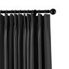 ChadMade Fire Resistant Flame Retardant Thermal Insulated Curtain Drapery Panel Pinch Pleat, Black 72" W x 96" L for Home, Office, Hotel, School, Cinema and Hospital (1 Panel) view 2