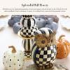 MACKENZIE-CHILDS Owl, Fall Owl Decor for Home, Black-and-White Courtly Check view 2