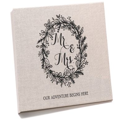 Hortense B. Hewitt Rustic Wreath Guest Book, 7.5 x 5.75-Inches