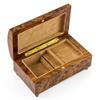 Handcrafted 18 Note Arabesque Inlay with Rosewood Border Music Jewelry Chest - Many Songs to Choose - Congratulations view 2